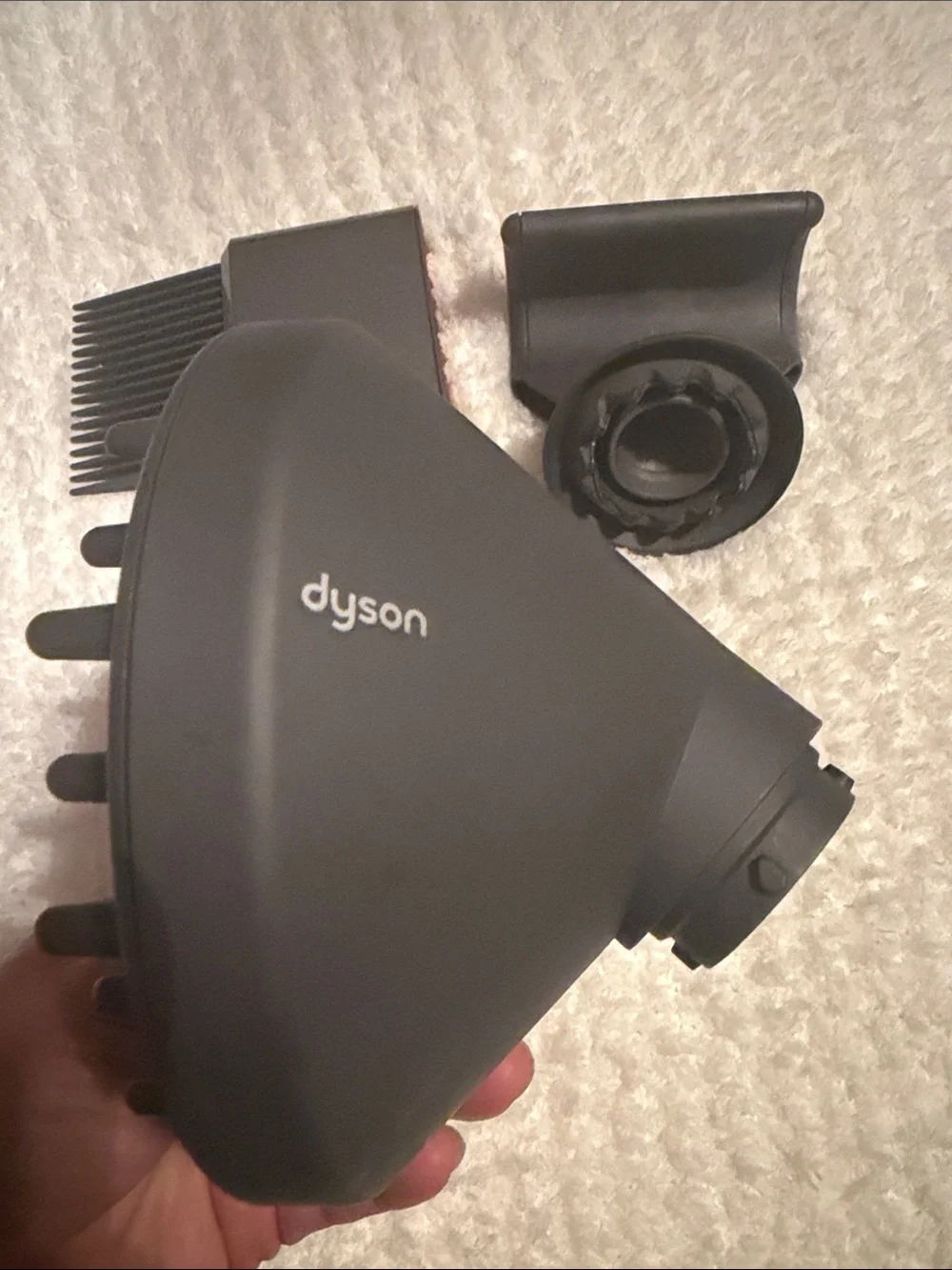 Dyson Black Airwrap Attachment Set – Comb, Diffuser & Nozzle